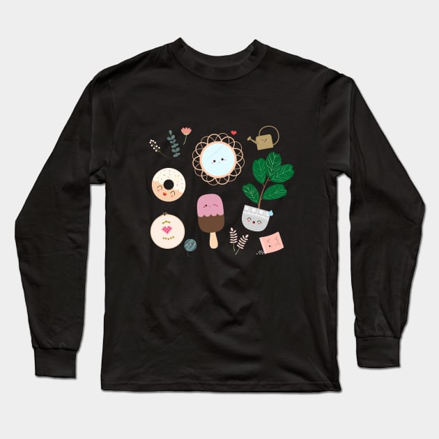 Weekend Plans Long Sleeve T-Shirt by myrarela